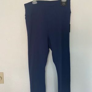 Vera Wang navy blue leggings